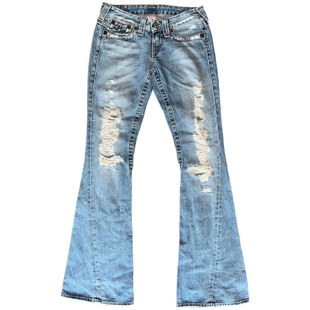 True Religion Y2K Vintage Distressed Joey Jeans
